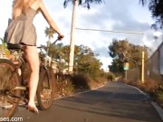 Bike riding pedal pumping hd